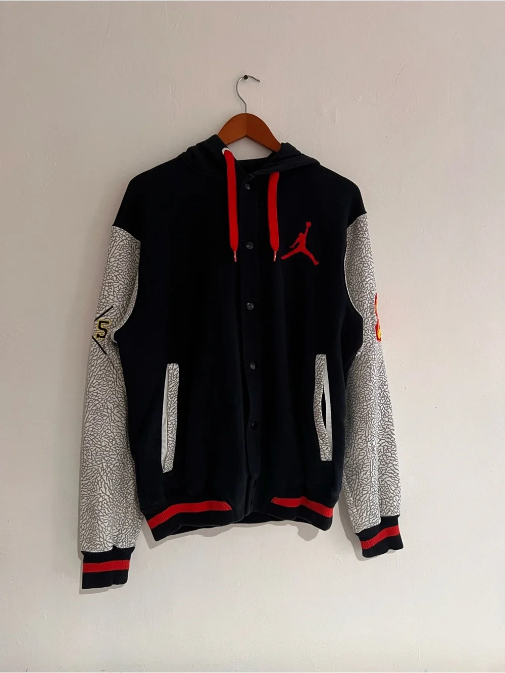 Vintage Nike Air Jordan Spike Lee Zip Up Hoodie Size Large Men’s Rare Patches